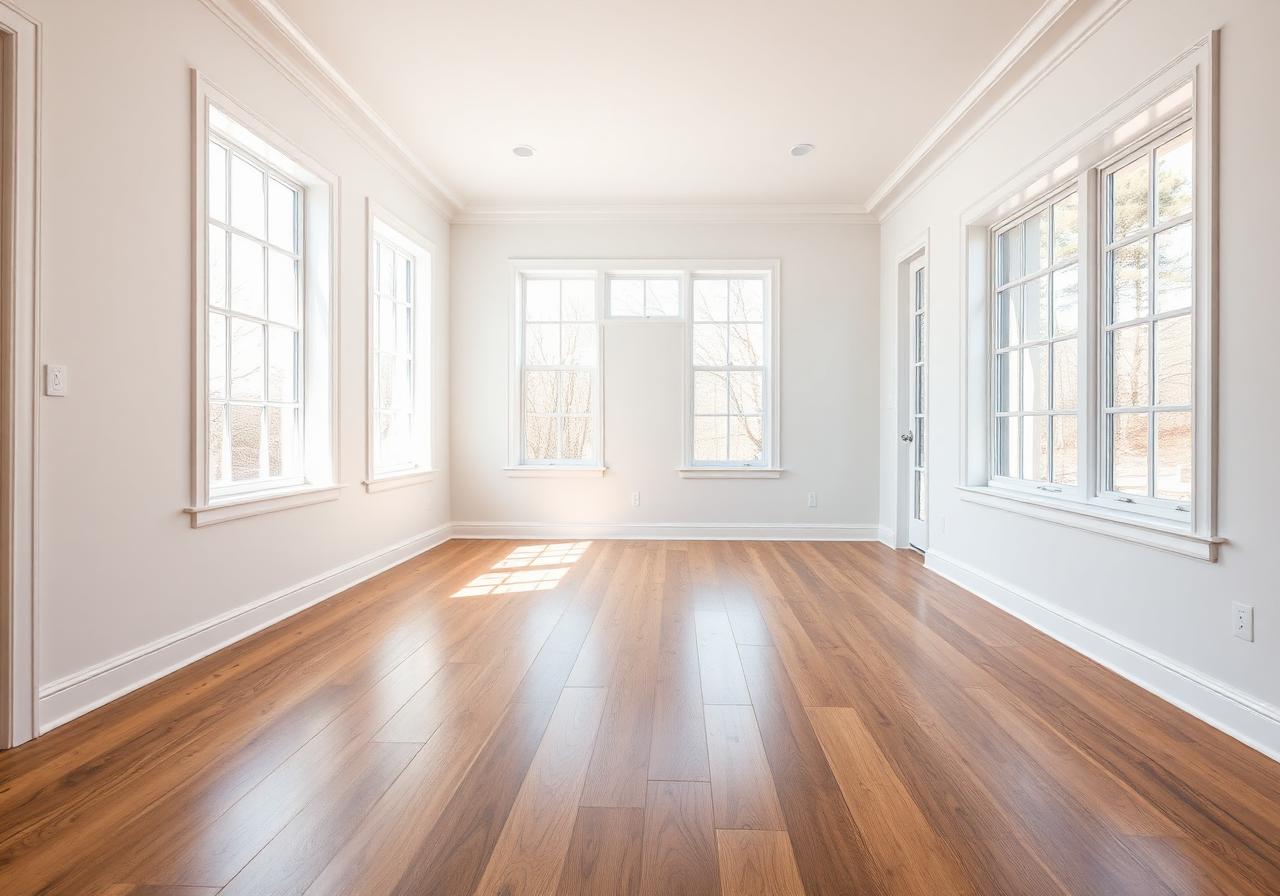 Newly built Columbus home interior after professional post-construction cleanup